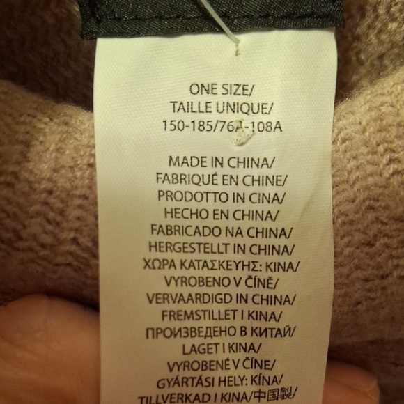 Echo Tan Fringed Women's Poncho One Size - Picture 3 of 9